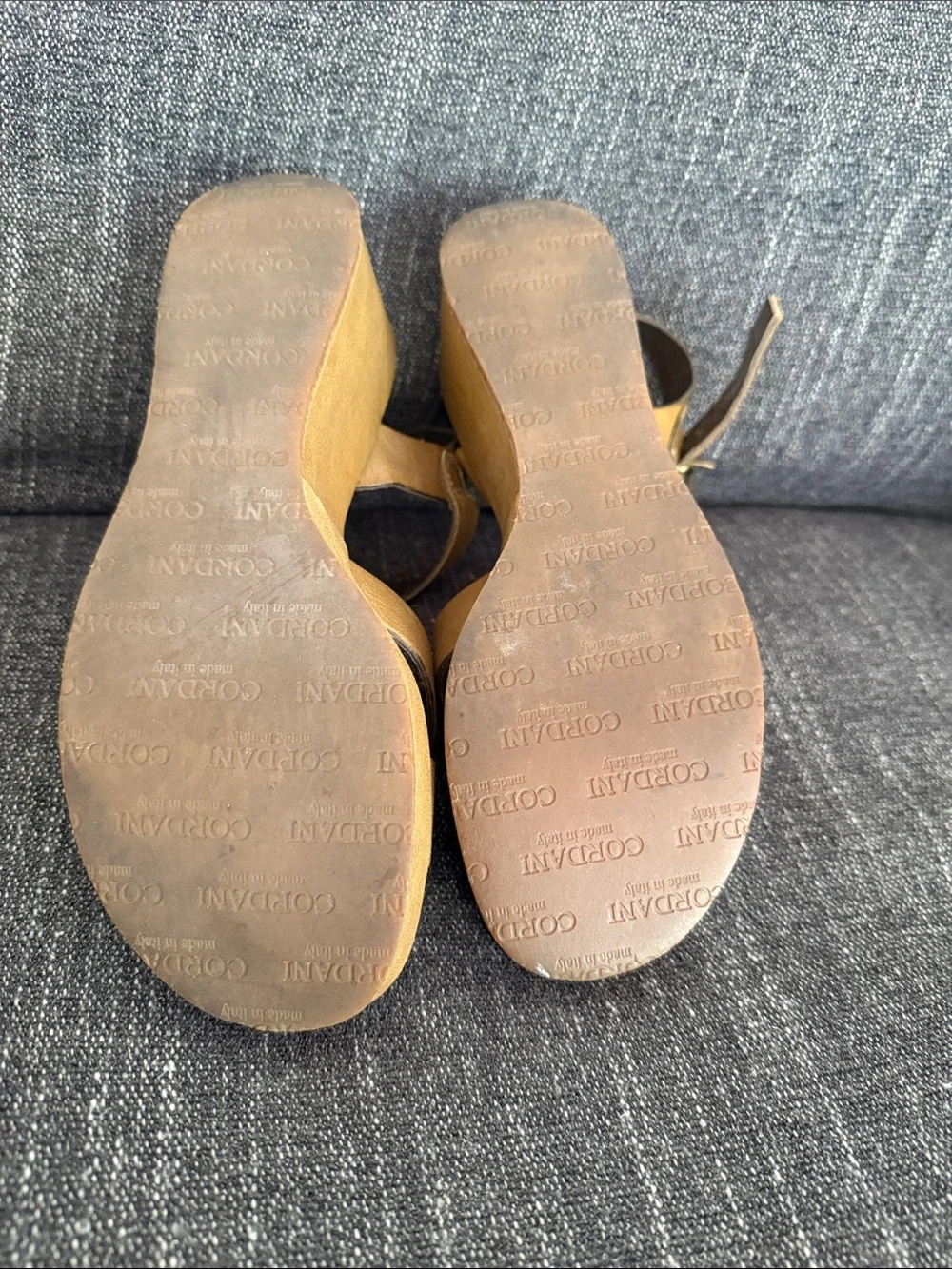 Cordani Leather Wedge Sandals